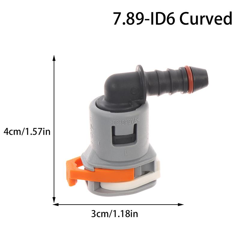 

7.89Mm-Id6/645 Топливный трубопровод Соединение Авто Топливная Линия Быстрый Соединитель Пластиковый Бензиновый Соединитель Автозапчасти Для Автомобиля 3*4cm