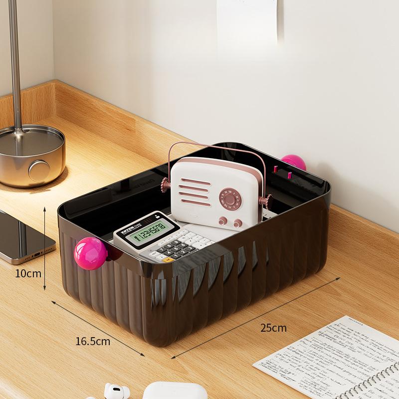Dopamine Storage Box Desktop Cute Box Snack Basket Acrylic Stationery Cosmetics Miscellaneous Sorting Storage Basket
