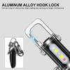 Rechargeable Keychain Flashlights Multifunction COB Work Light Waterproof Emergency Keychain Light for Walking Searching Hiking