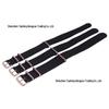 Rose Gold Buckle Nylon Canvas Watch Band, Black, 18/20/22mm