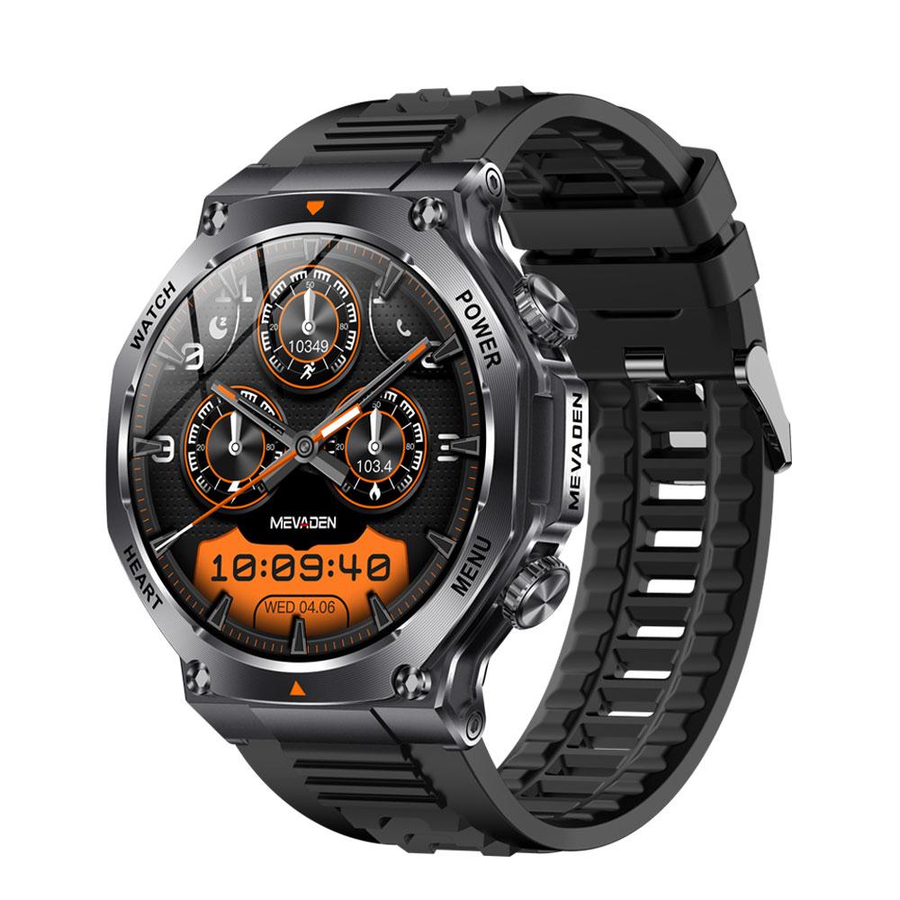 

MEVADEN Новые 1,7-дюймовый экран Bluetooth-звонок Смарт-часы 800 мАч Мужской спортивный трекер Монитор здоровья Смарт-часы Для Android ios чёрный