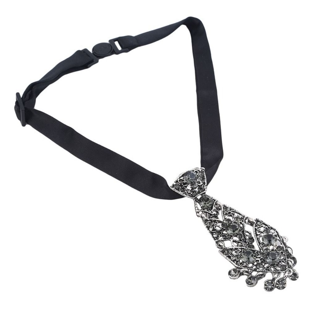 Cravatte Formali di Lusso per Affari con Nappa Cristallo Strass Accessori per Abbigliamento Formale
