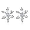 New Silver Needle Zircon Snowflake Christmas Earrings Niche Design Fashionable High-end Stud Earrings Autumn and Winter Earrings 2026