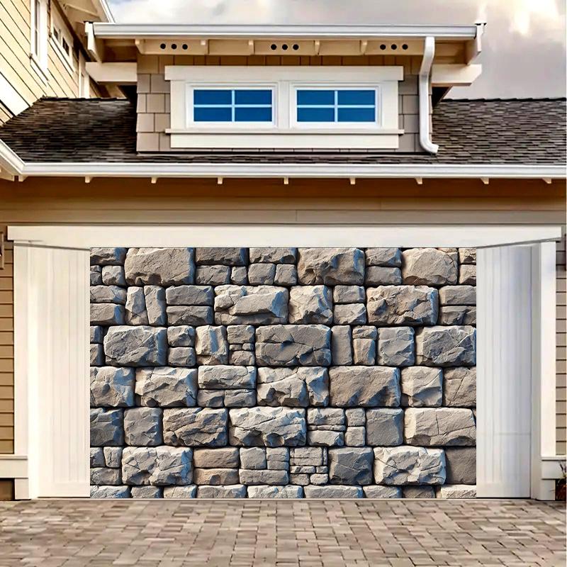 Rough stone wall textured polyester banner, multi-purpose party, photography studio background