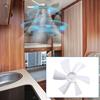 Unifizz 6 inch Replacement White Vent Fan Blades for RV Bathroom Vent Fan,fits for Heng's,Elixir,Ventline and Jensen roof Vents and Range Hoods or