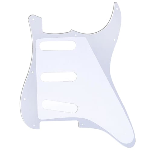 Musiclily SSS 11-Hole Left-Handed American/Mexican Stratocaster Guitar Pickguard, 4-Ply Tortoiseshell