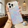 Colorful Heart Line Pattern Shockproof Phone Case for Iphone 16 15 14 13 12 11 Pro Max/Mini Anti-Scratch Premium Hard Cover