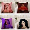 Singer H-Halsey Cushion Cover Premium Comfort Reversible Pillow Cover - Dual - Use Design for Home & Car