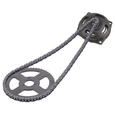 Cadena para Pocket Bike de 49cc 54 Dientes 110 Eslabones y Accesorios de Piñón Trasero Piezas de Motor de 2 Tiempos