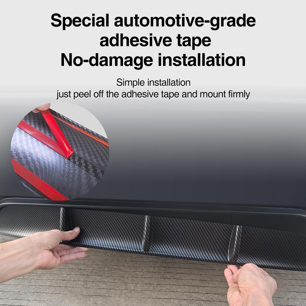 Heenvn Rear Lip Spoiler For Tesla New Model Y Juniper 2025 2026 Bumper Diffuser Protector Body Kit Exterior Accessories