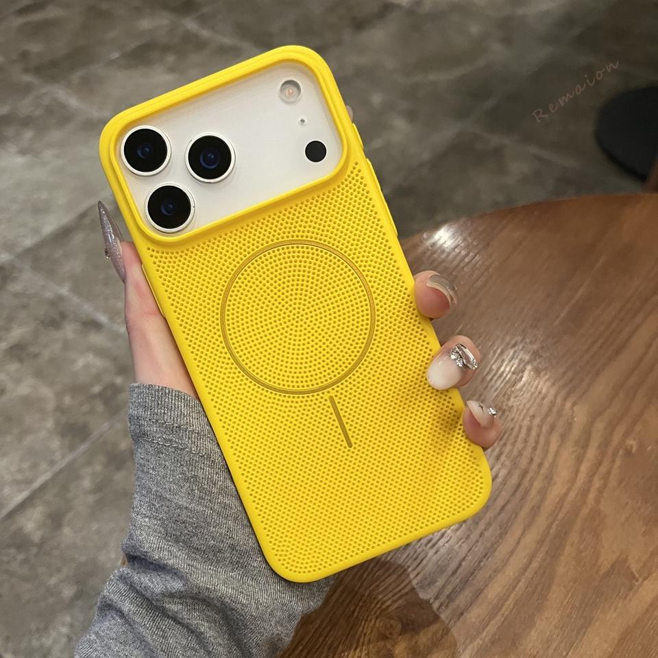 Magnetische Wärmeableitung Handyhülle für Für Iphone 14 1 16 Plus 11 12 13 16 17 Pro Max Air Matt Kabelloses Ladecover
