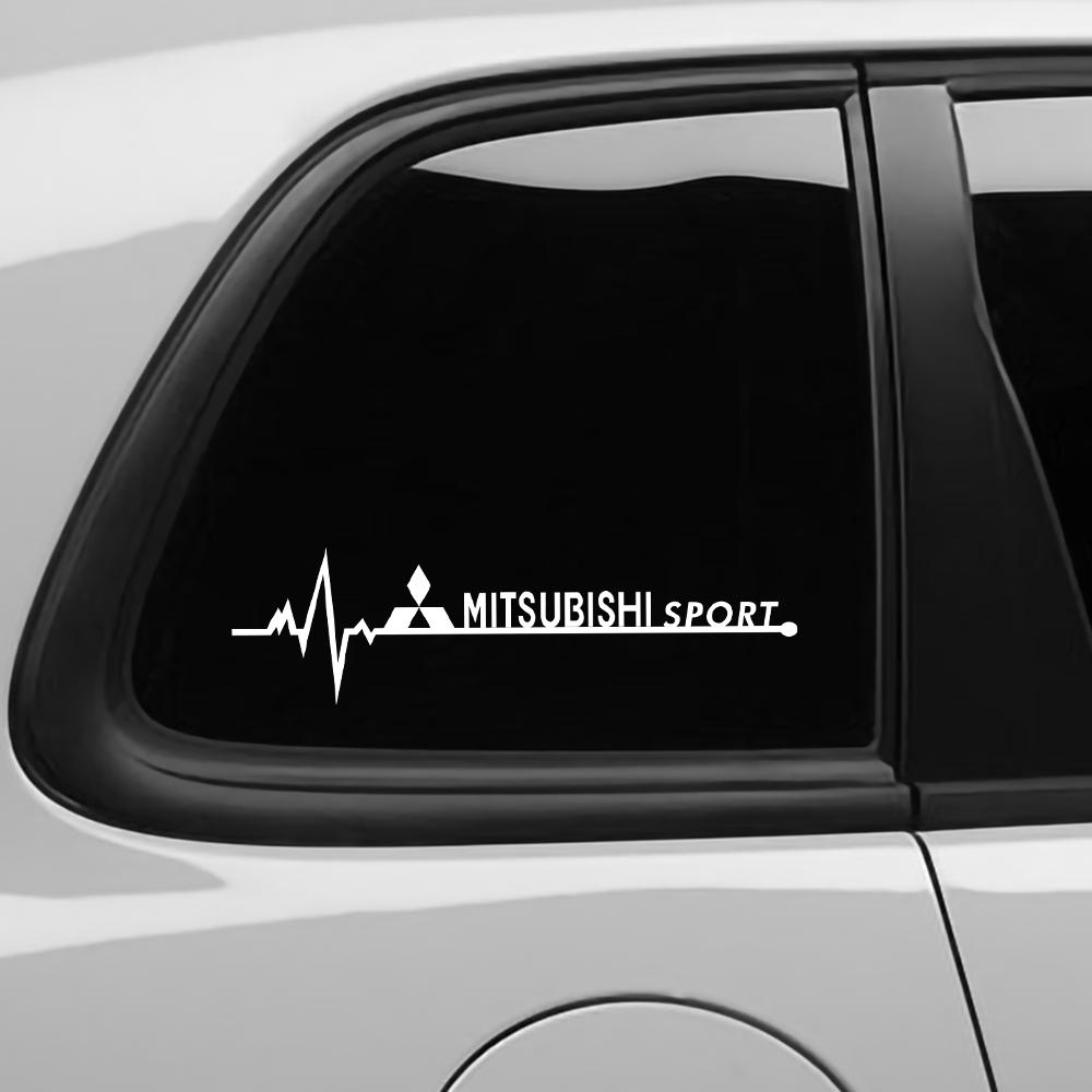 2 pièces Autocollants Fenêtre Latérale Voiture Style Sportif Course Accessoires Extérieurs Film Vinyle Décalcomanies Pour Mitsubishi ASX Lancer Pajero