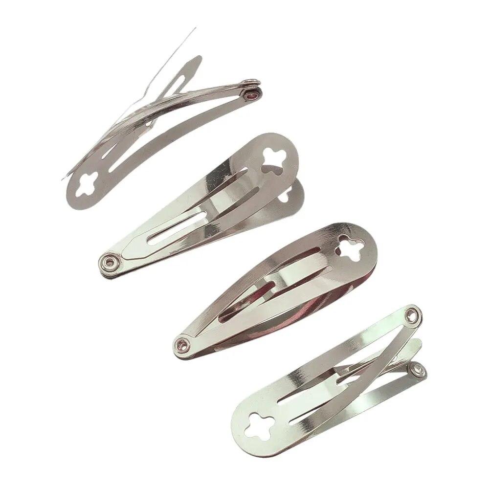 

20pcs 4cm 5cm Metal Hair Clips Bow Hairpins Base for DIY Jewelry Making Alligator Hairgrip Setting Hair Accessories Findings