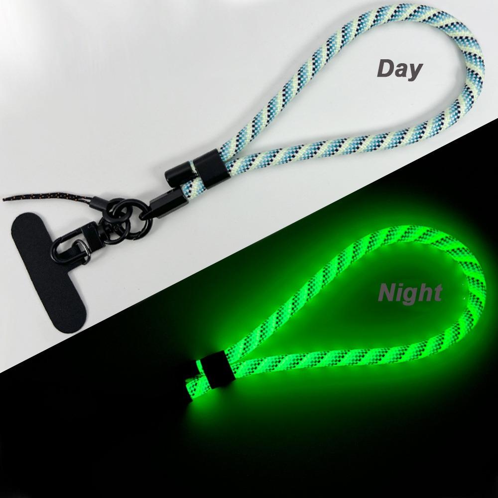New Creative Handmade Luminous Phone Lanyard Anti-lost Removable Wrist Straps Wristband Adjustable Keychain Hanging Rope