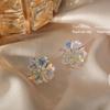 Aurora Transparent Flower Earrings S925