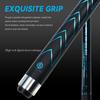 OKHEALING Karbonfaser Billard Queue Stick (Black Technology Niedrige Biegung Pro Taper Billard Queue 12,4 mm Spitze, Uni-loc Verbindung 147 cm, Spielqueue)