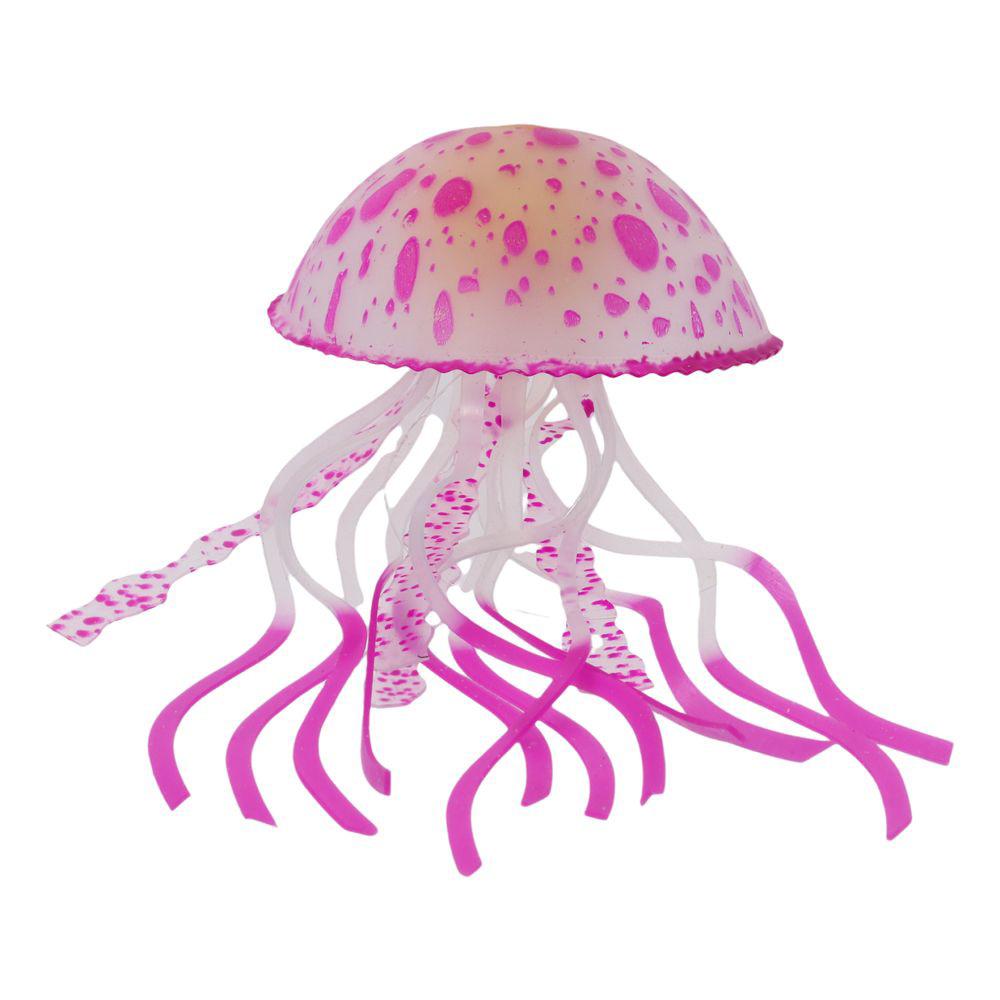 Silicone Glow Ornaments Fluorescent Jellyfish Soft Aquarium Decorations Aquarium Decoration