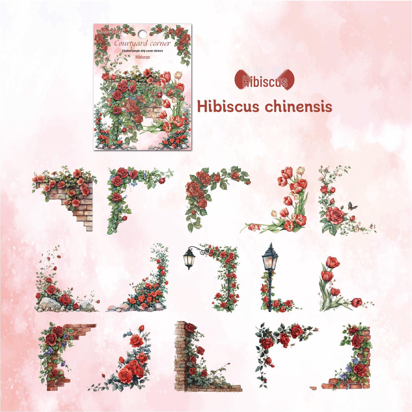 

РетроИстория Сделай сам Угловые наклейки с декором из роз