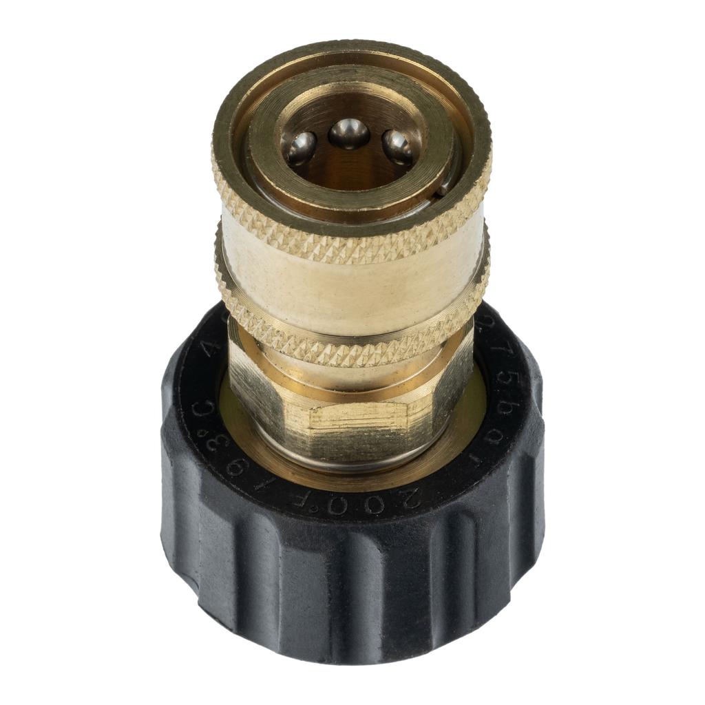Rosfix Adapter M22 Do Akcesoriów Z Szybkozłączką 1/4"" – Kompatybilny Z Myjkami Ciśnieniowymi | Mosiądz | Max 200 Bar, 90°C, 40 L/min