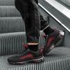 Scarpe da corsa alla moda da uomo, scarpe da ginnastica sportive ammortizzate, scarpe sportive con stampa a fiamma Flying Weave