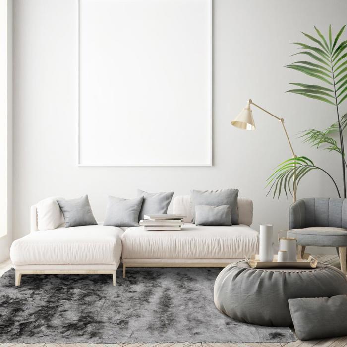 Tapis shaggy Fait main SG FIN Gris 200x290 Care&Fair
