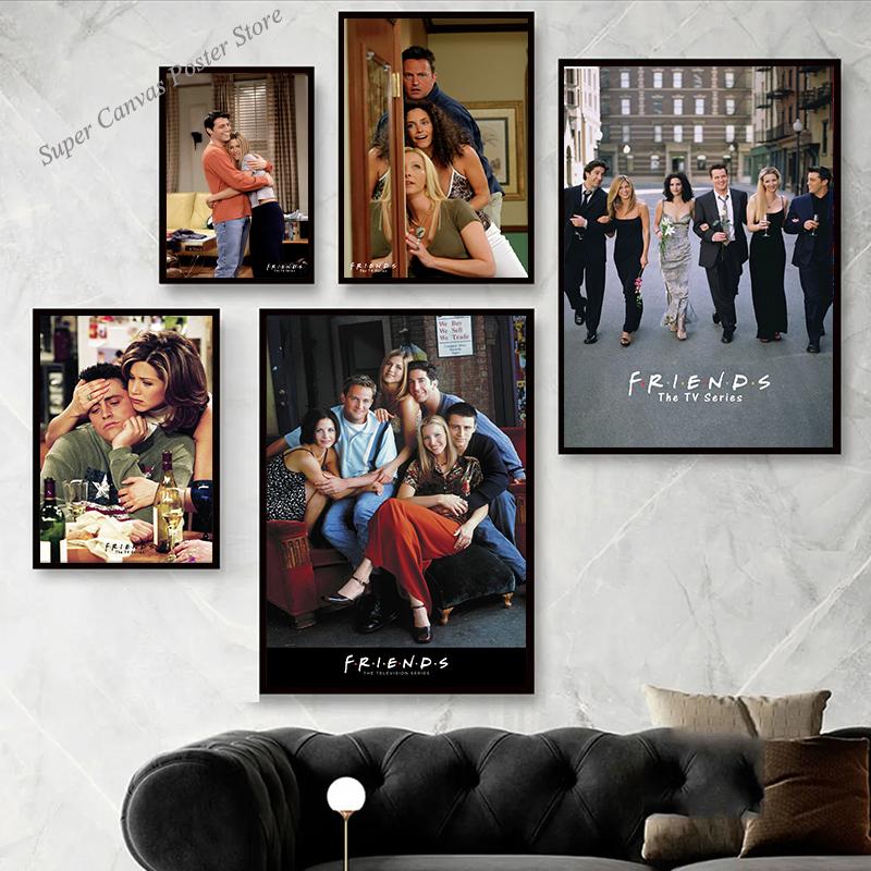 

Classic Tv Show Friends Aesthetics Poster Canvas Painting Wall Art Pictures for Living Room Bedroom Home Decoration