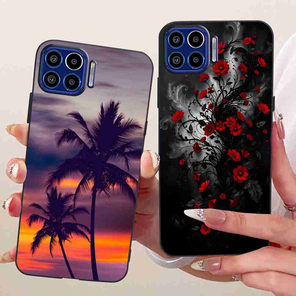 Für Motorola One 5G 6,7" Hülle Neueste Beliebte Drucke Silikon TPU Schwarze Abdeckung Für Motorola One MOTO ONE 5G Handyhüllen Bumper