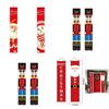Merry Christmas Knight Santa Snowman Hanging Banner Xmas Party Decor