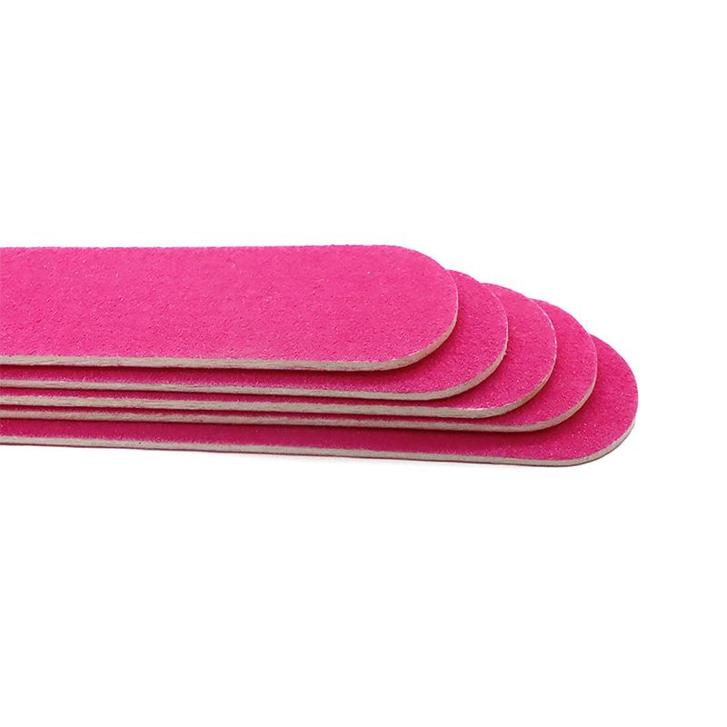 10Pcs Rose Red Washable Nail File Long Style Sand Double Sided Polishing Tools Professional Sandpaper Nail Carentry Salon
