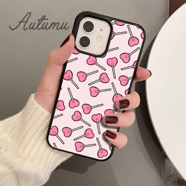Lollipop Phone Case for iPhone 11 12 13 14 Pro Max Mini X XR XS SE 2020 5 6S 7 8 Plus Samsung Galaxy S21 S22 Cover Shell