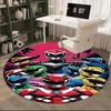 Power Rangers Chair Mat - Round Carpet for Home Decor, Office Use, Living Room, Bedroom, Gift Idea0282b