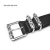 Unisex Retro Metal Sword Buckle Belt – Trendy, Versatile, and Niche Design