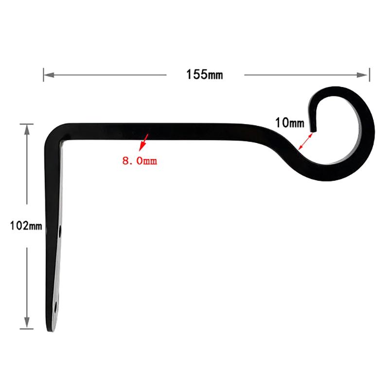 Wandhängekorb Eisen Blumentopf Pflanzenstütze Hänger Haken Innen Außen Zuhause Garten Hängende Laterne Dekoration