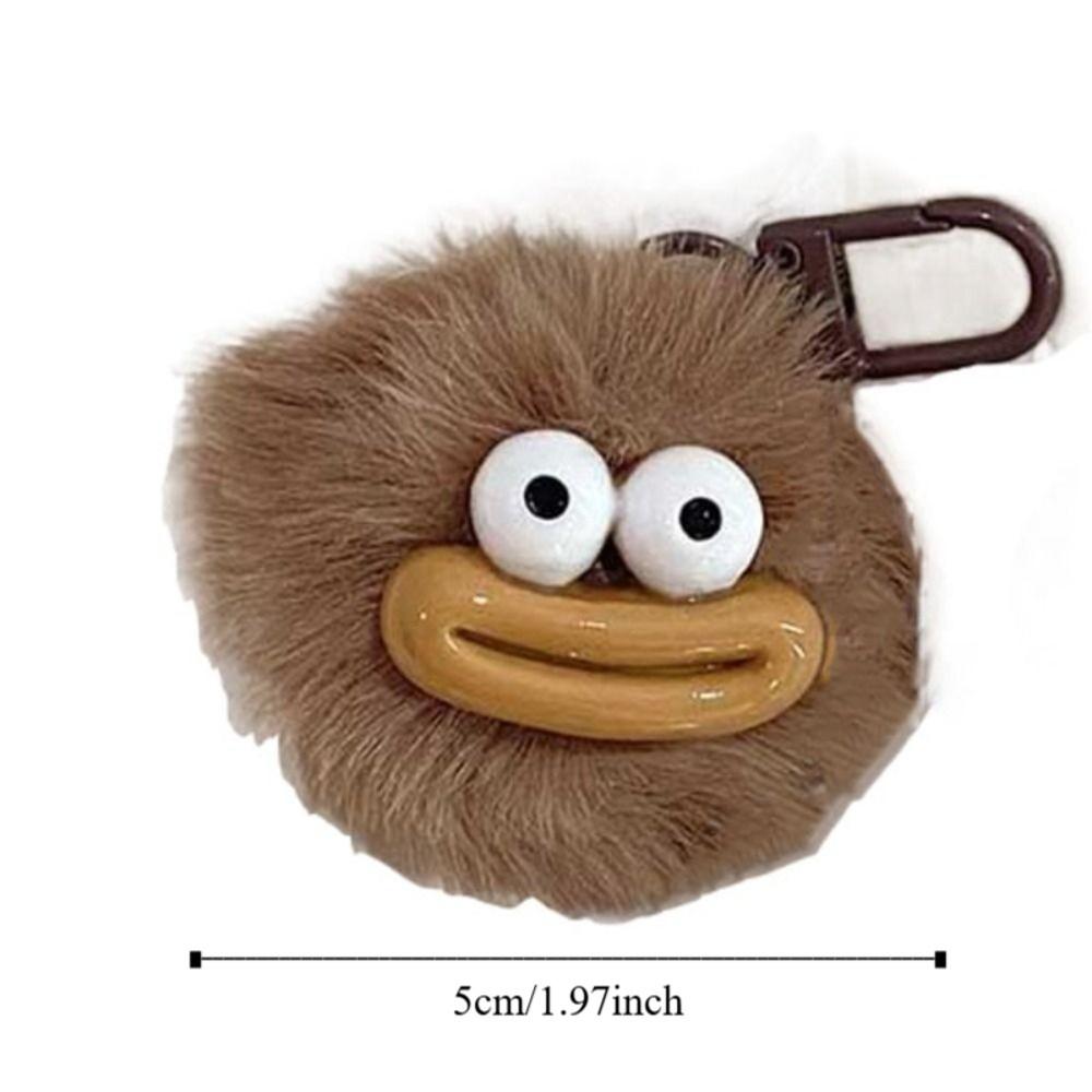 Sausage Mouth Plush Funny Clown Keychain Ugly Cute Big Mouth Plush Pendant  Best Friend Gift
