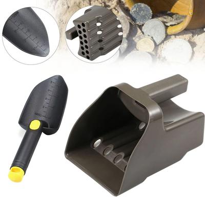 1 Set Shovel Portable Reusable 304 Stainless Steel Multifunctional Outdoor Sand Scoop for Metal Detecting
