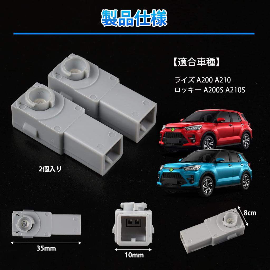 GIMUYA Foot Lamp, LED Inner Lamp, LED Room Lamp, Interior, Custom Parts, Set of 2, Blue