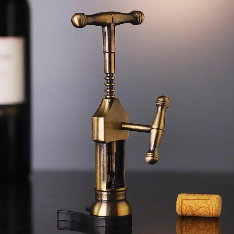 Champagne Opener Professional Wine Corkscrew Cork Bottle Openers Vintage Style Rack Pinion Gadgets Universal Camping Bar Tools