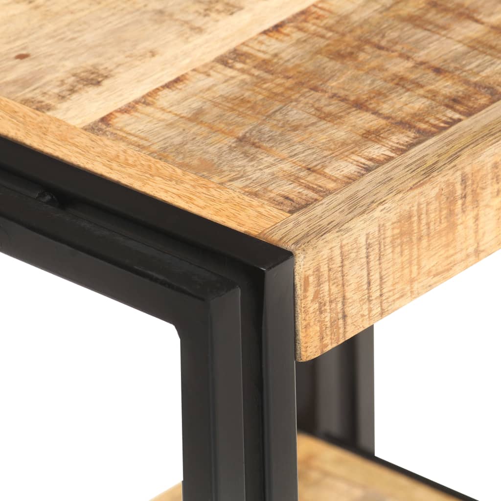 Side Table 40 X 30 X 40 Cm Rough Mango Wood