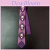 Exquisite Jojo's Bizarre Adventure Killer Queen Kira Yoshikage Cosplay Skull Purple Tie