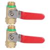 G3 8in DN10 Female Male Thread Copper Ball Valve Switch Shutoff Valve Red Lever Handle Sprayer Parts
