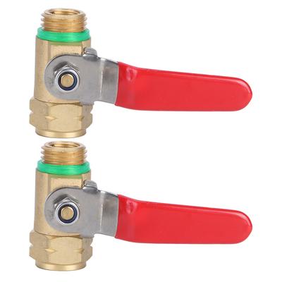 G3 8in DN10 Female Male Thread Copper Ball Valve Switch Shutoff Valve Red Lever Handle Sprayer Parts