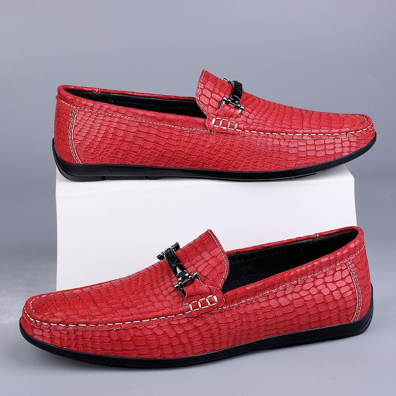 Genuine Leather Mens Shoes Casual Male Soft Sole Comfortable Shoes Men Slip-On Male Loafers Luxury Brand Moccasins Driving Shoes