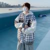 2024 Unisex Retro Plaid Baseball Jacket - Spring/Autumn Trend, Loose Fit, Hip Hop Style