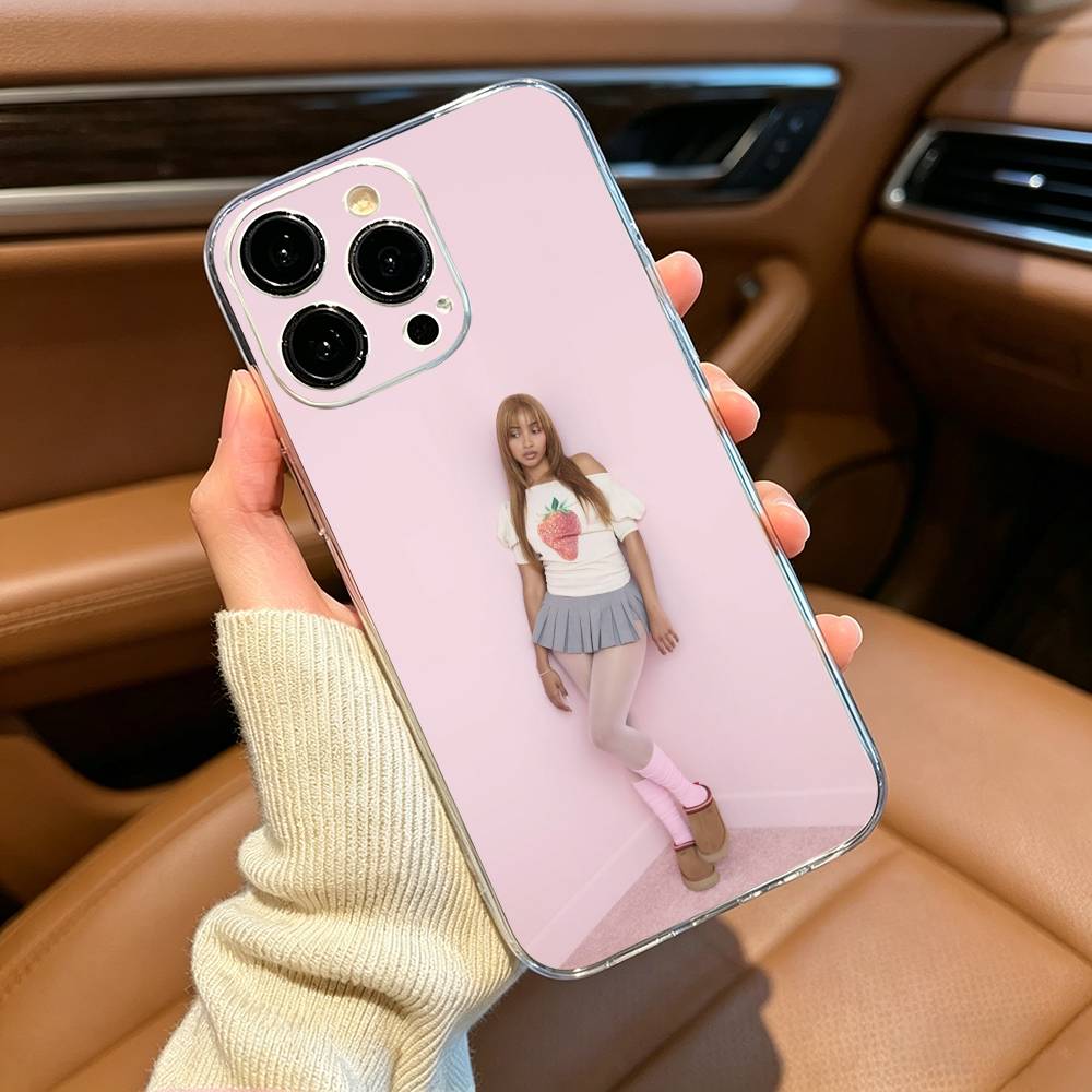 Street Mix PinkPantheress Phone Case For iPhone17,16,15,14,13,12,11 ,Pro Max, Plus Soft Silicone Transparent Cover