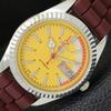 REFURBISHED VINTAGE SEIKO 5 AUTOMATIC 6309A JAPAN MENS YELLOW WATCH A440832-4 Sk-a440832