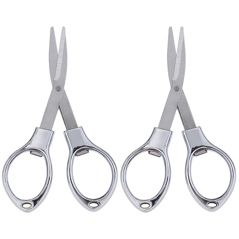 Foldable Stainless Steel Vintage Scissors Sewing Fabric Cutter Embroidery Cute Scissors Tailor Scissor Thread Sewing Tools NEW