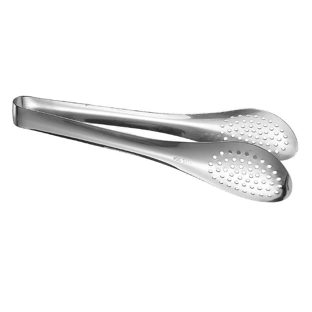 Stainless Steel Food Tongs Versatile Secure Grip Adjustable Width Kitchen Serving Tongs for Home Bak