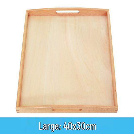 

Монтессори Деревянный Поднос для Раннего Развития и Практической Жизни - Буковый Поднос для Хранения и Игрушек для Детского Сада.