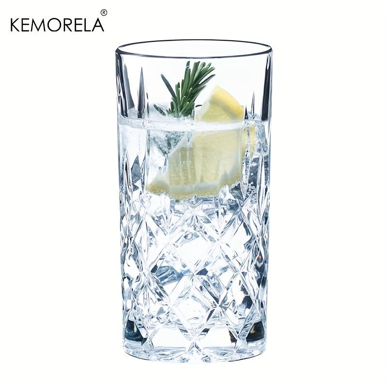

423ML Stemware 1/2 PCS Glass Cup Parties Glassware for Drinking Water Beer or Soda Stylish and Elegant Tableware Dishwasher 427ml