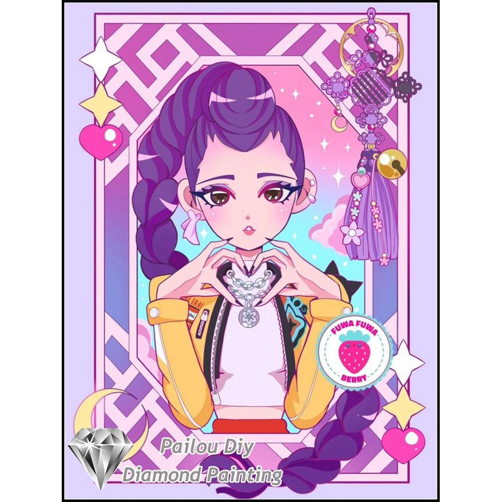 Kpop Dämonenjäger Sajaboys Film 5D Diamant Malerei Sets Cartoon Mädchen Rumi Mira Zoey Kunst Kreuzstich Mosaik Raumdeko